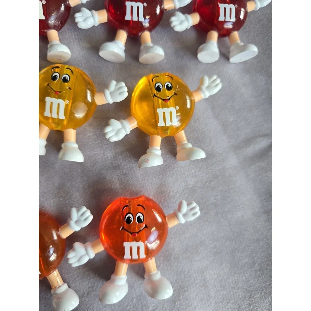 M&M's Happy Lights Christmas Lot Of 13 Replacement String Light Bulb Covers VTG
